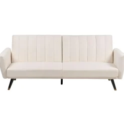 Beliani VIMMERBY - Slaapbank - Lichtbeige - Polyester