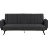 Beliani VIMMERBY - Slaapbank - Zwart - Polyester