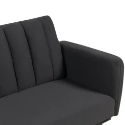 Beliani VIMMERBY - Slaapbank - Zwart - Polyester