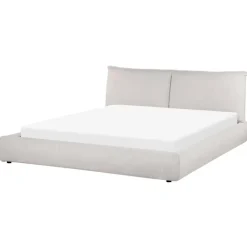 2-Persoons Bedden-Beliani VINAY - Tweepersoonsbed - Beige - 180 x 200 cm - Corduroy