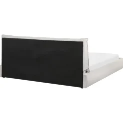 2-Persoons Bedden-Beliani VINAY - Tweepersoonsbed - Beige - 180 x 200 cm - Corduroy