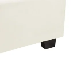 Beliani VINCENNES - Bed - Gebroken wit - 140 x 200 cm - Fluweel