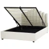 Beliani VINCENNES - Bed met opbergruimte - Wit - 140 x 200 cm - Fluweel