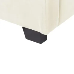 Beliani VINCENNES - Bed met opbergruimte - Wit - 140 x 200 cm - Fluweel