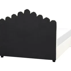 Beliani VINCENNES - Bed met opbergruimte - Wit - 140 x 200 cm - Fluweel