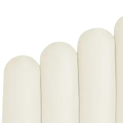 Beliani VINCENNES - Bed met opbergruimte - Wit - 140 x 200 cm - Fluweel