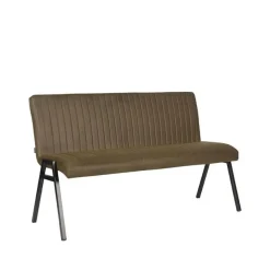 LABEL51 Vine Interior Eetkamerbank Paisley Army green Microvezel 145x62x86
