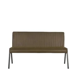 LABEL51 Vine Interior Eetkamerbank Paisley Army green Microvezel 145x62x86