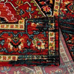 Muratap Vintage Marrakech Vloerkleed Zwart / Multi Laagpolig - 160x230 CM