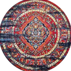 Vloerkleden|Laagpolige Vloerkleden-Muratap Vintage Marrakech Vloerkleed Zwart / Multi Laagpolig - 140x200 CM
