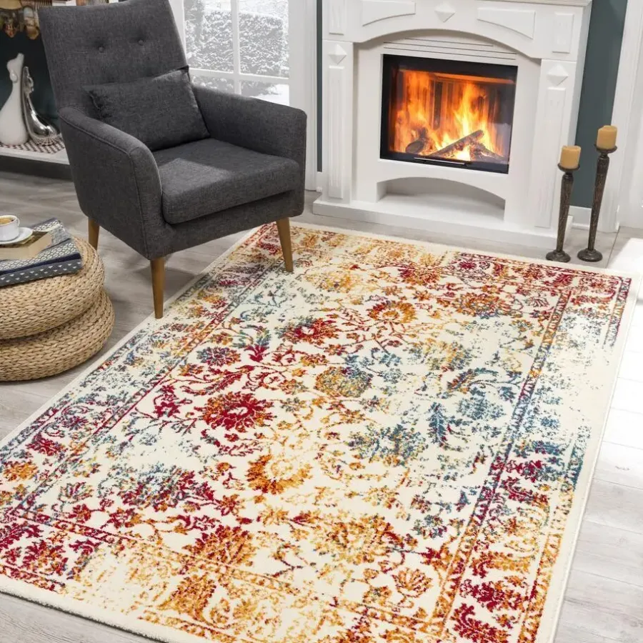 Muratap Vintage Van Gogh Vloerkleed Multi Laagpolig - 200x290 CM