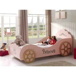 Kinderbedden-Vipack autobed Princess Pinky - roze - 90,4x106,8x210 cm