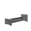 Kinderbedden-Vipack bed Londen - antraciet - 90x200 cm