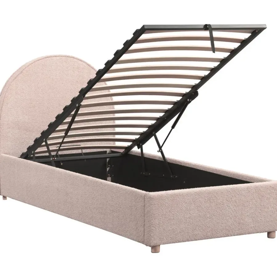Leen Bakker Vipack bed Moon met opbergruimte - roze - 90x200 cm
