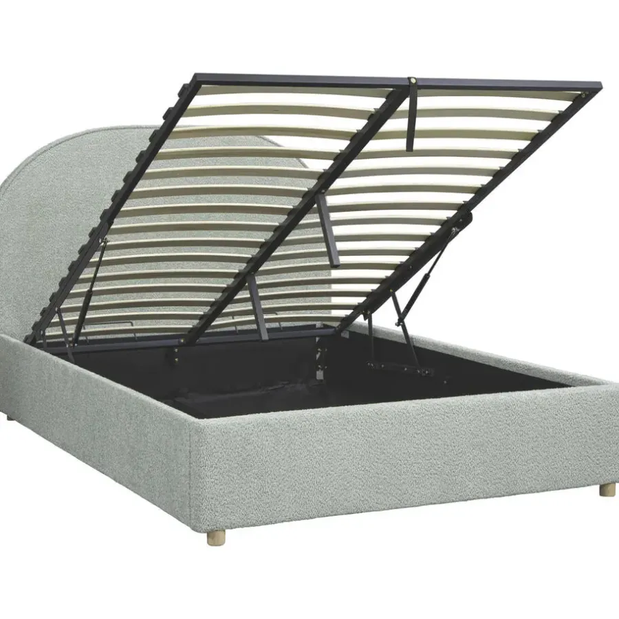 Vipack bed Moon met opbergruimte - mint - 140x200 cm