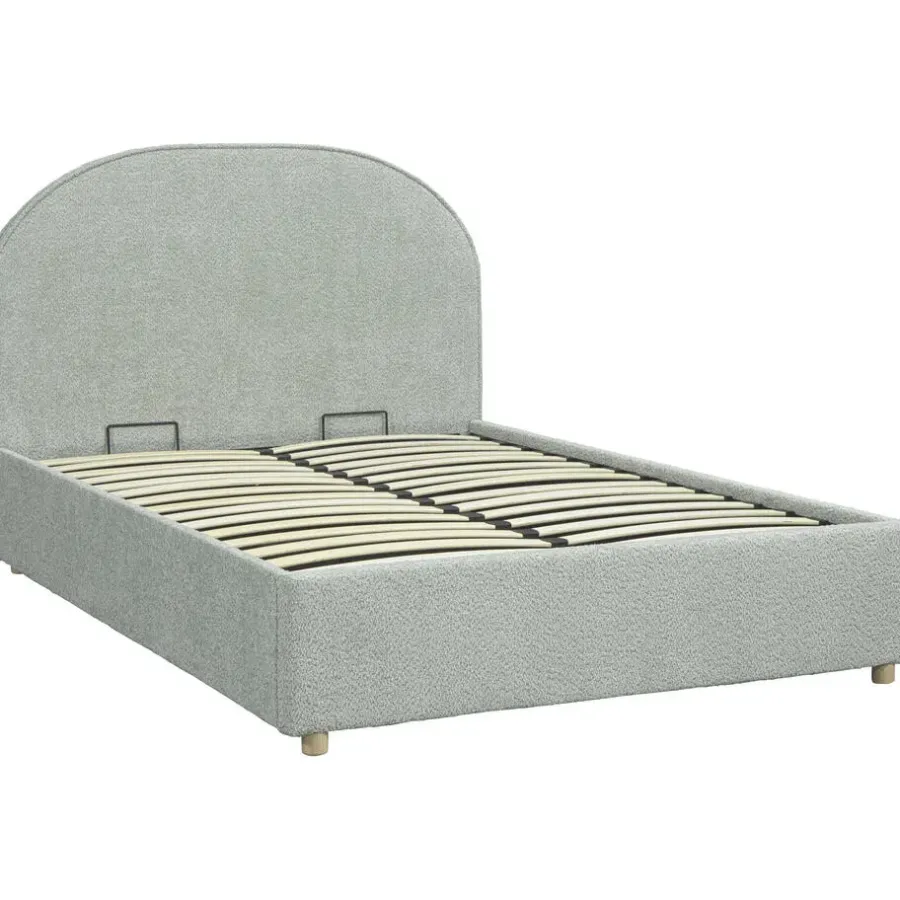 Vipack bed Moon met opbergruimte - mint - 140x200 cm