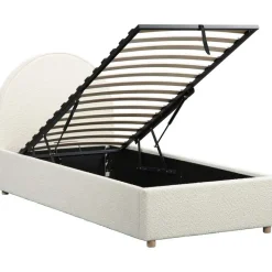 Kinderbedden|1-Persoons Bedden-Vipack bed Moon met opbergruimte - wit - 90x200 cm