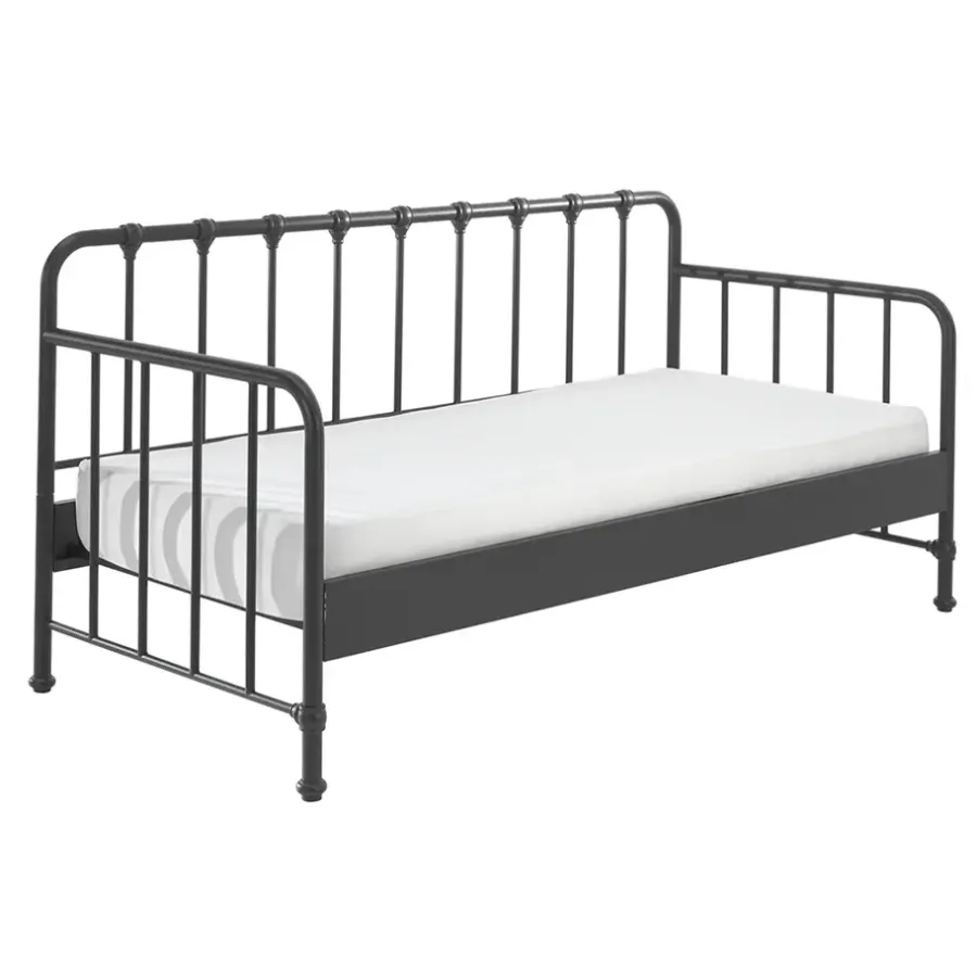 Vipack Bedbank Bronxx - zwart - 90x200 cm