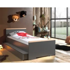Vipack Bedlade/rolbed London - antraciet - 17,8x93,8x198 cm