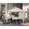 Kinderbedden-Vipack halfhoogslaper Bernie - wit - 218,3x101x201,8 cm