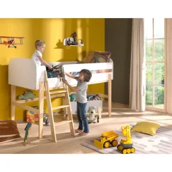 Vipack halfhoogslaper Kiddy - wit - 204,4x129,4x120 cm