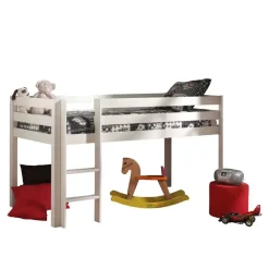 Kinderbedden-Vipack halfhoogslaper Pino - wit - 114x105,3x209,3 cm