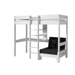 Vipack hoogslaper met slaapbank Pino - wit - 208,3x105,2x174,4 cm