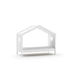 Vipack huisbed Amori zonder achterwand - wit - 90x200 cm