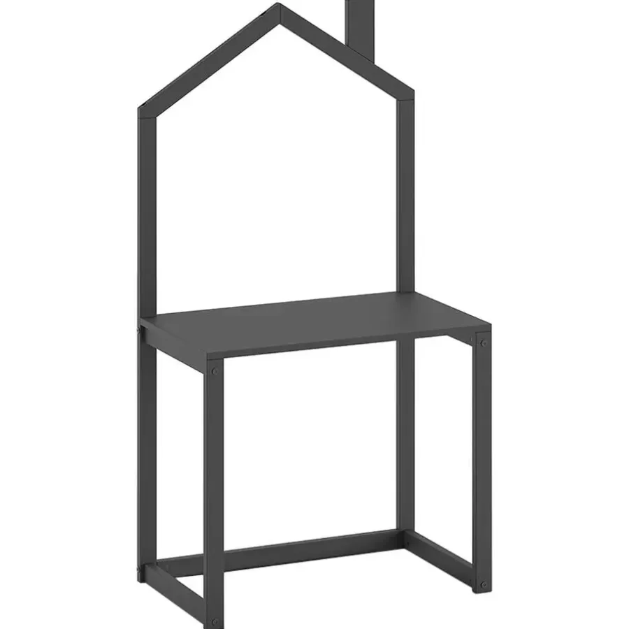 Bureaus-Leen Bakker Vipack kinderbureau Dallas - antraciet - 151x60x81 cm