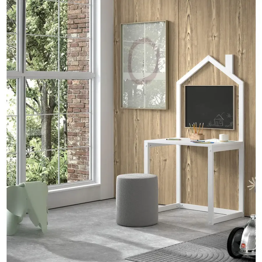 Leen Bakker Vipack kinderbureau Dallas - wit - 151x60x81 cm