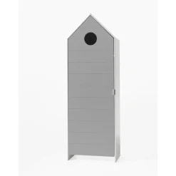 Kinderkledingkasten-Vipack kledingkast Casimi 1 deurs - grijs - 171,5x57,6x37 cm