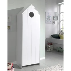 Vipack kledingkast Casimi 1 deurs - wit - 171,5x57,6x37 cm