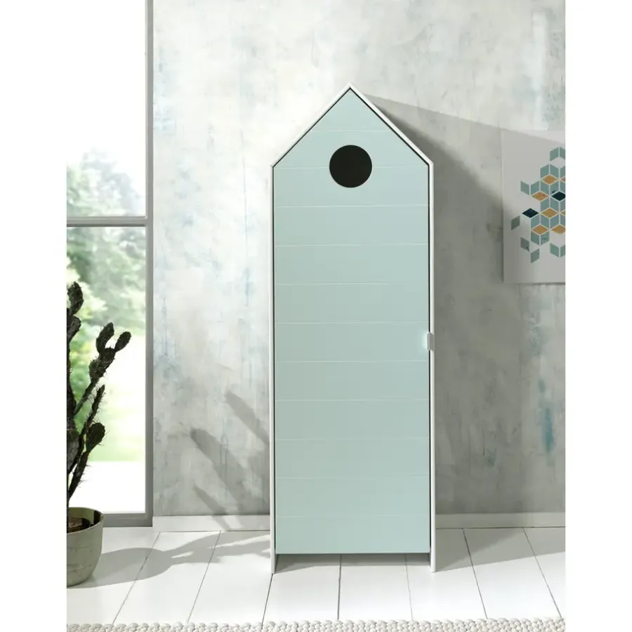 Kledingkasten|Kledingkasten-Vipack kledingkast Casimi 1 deurs - mint - 171,5x57,6x37 cm