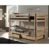 Kinderbedden-Vipack stapelbed Pino met opberglades - grenenhout - 140x103x208 cm