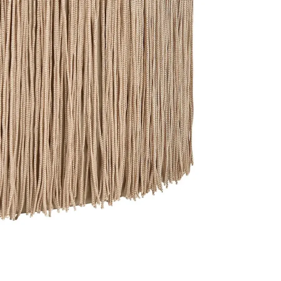Beliani VIRGINIA - Poef - Beige - 36 cm - Fluweel