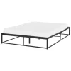 Beliani VIRY - Tweepersoonsbed - Zwart - 140 x 200 cm - Metaal