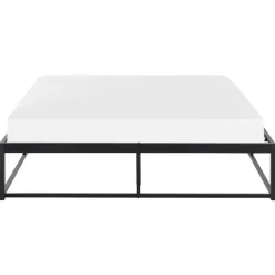 Beliani VIRY - Tweepersoonsbed - Zwart - 140 x 200 cm - Metaal
