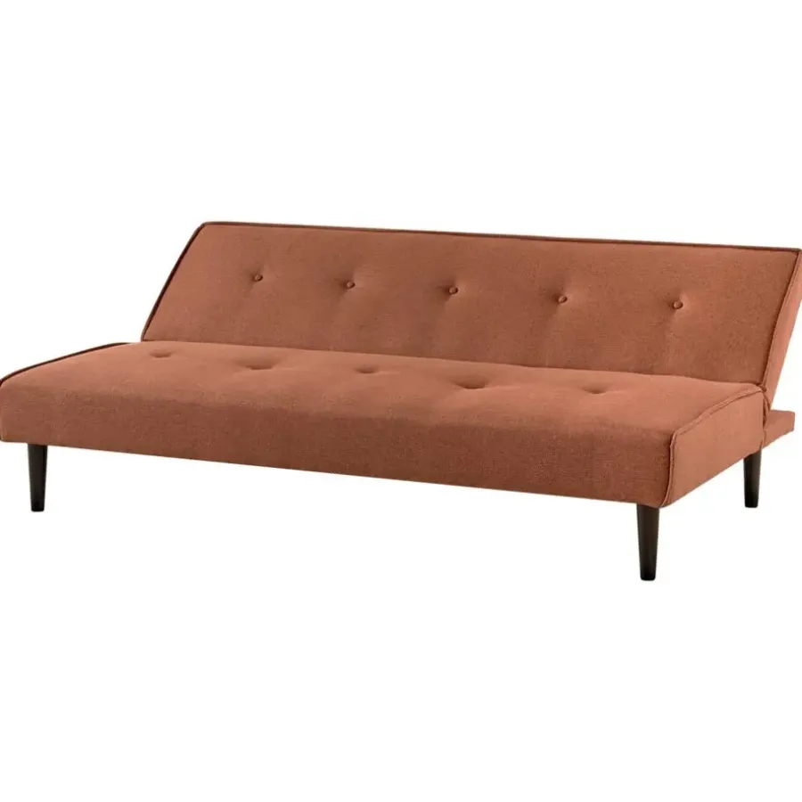 Beliani VISBY - Slaapbank 3-zits - Goudbruin - Polyester