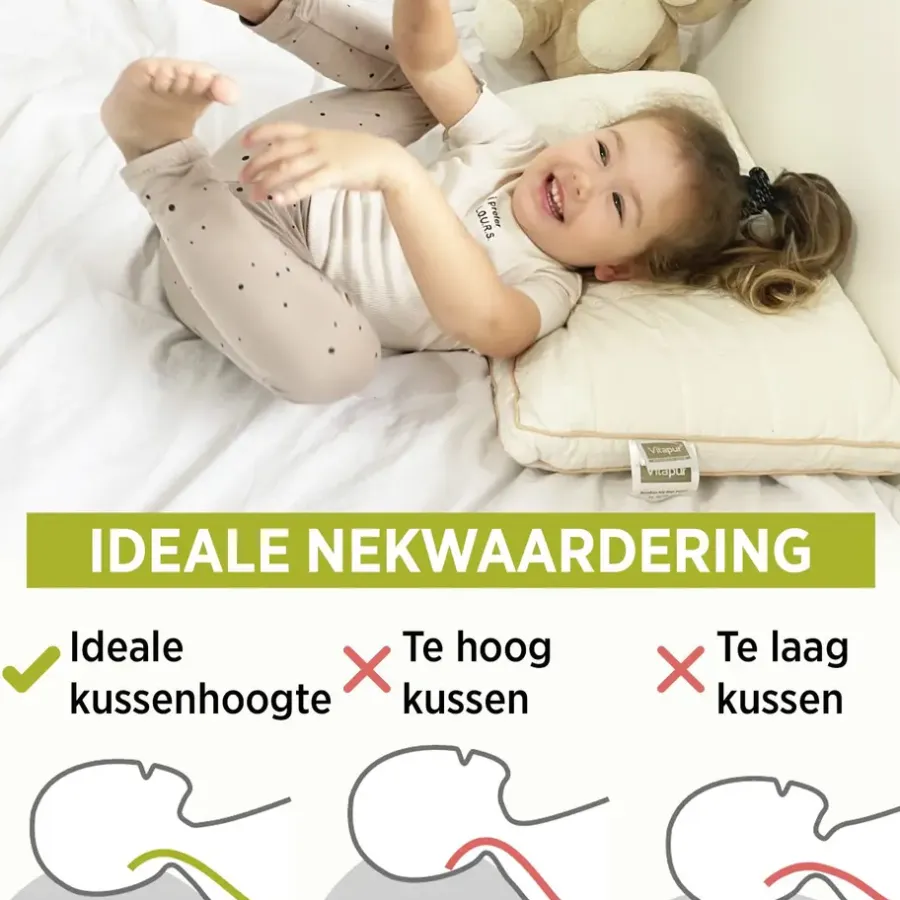 Hoofdkussens-Vitapur - My First Pillow 40x60 cm - 2 stuks