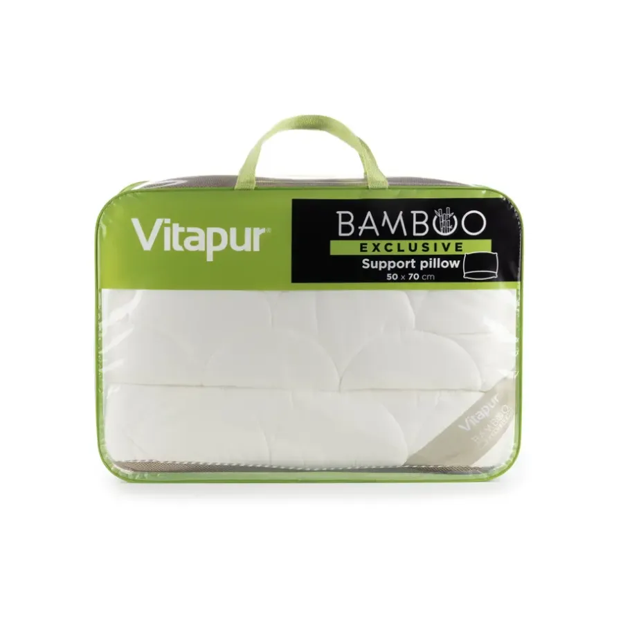 Vitapur Kussen - Bamboe Hoofdkussen - Wasbaar - 50x70 cm