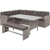 Beliani VITERBO - Loungeset voor 8 - Grijs - PE rotan