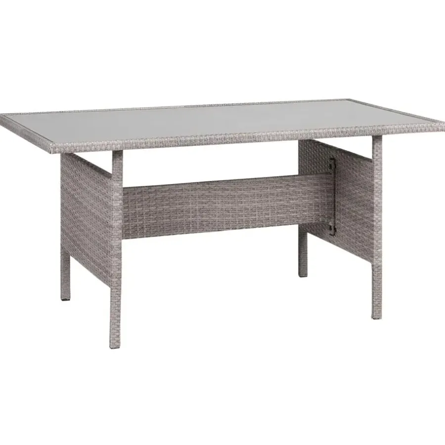 Beliani VITERBO - Loungeset voor 8 - Grijs - PE rotan