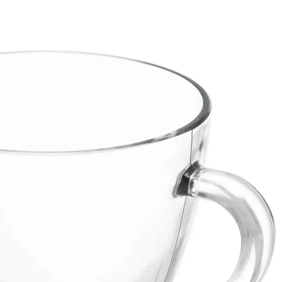 Vivalto Design Koffie/thee glazen - 6x stuks - glas - 280 ml