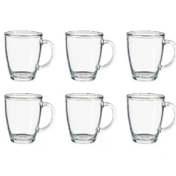 Vivalto Design koffie/thee glazen - 6x stuks - glas - 310 ml