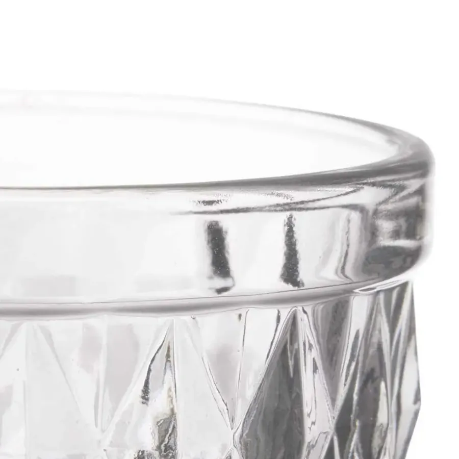Waterglazen-Vivalto Drinkglazen/waterglazen Diamonds - glas - 6x - 250 ml