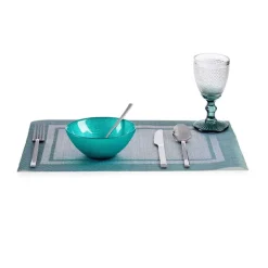 Kommen-Vivalto schaaltjes/kommetjes - glas - turquoise blauw - D15 cm