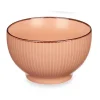 Vivalto schaaltjes/kommetjes - porselein - zalm roze - D14 cm