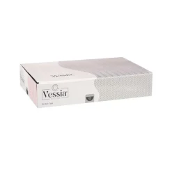 Vivalto schaaltjes/kommetjes - porselein - zalm roze - D14 cm