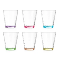 Vivalto Waterglazen/drinkglazen - 12x - mix - 375 ml - 10 cm