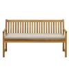 Beliani VIVARA L - Tuinbank - Lichte houtkleur/Beige - FSC® acaciahout